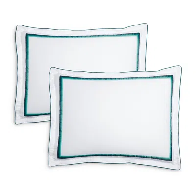 Amalia Home Collection Lagos Gradient Egyptian Cotton Sateen Standard Sham, Pair - Exclusive In White