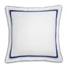 Amalia Home Collection Lagos Sateen Euro Sham - Exclusive In White/navy