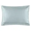 Amalia Home Collection Luiz Embroidered Sateen Standard Sham, Pair In Blue