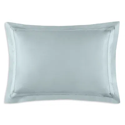 Amalia Home Collection Luiz Embroidered Sateen Standard Sham, Pair In Blue