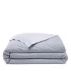 Amalia Home Collection Luso Silk & Cotton Duvet Cover, King In White/silver
