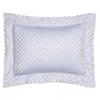 Amalia Home Collection Luso Silk Blend Sham, Boudoir In White/silver