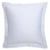 Amalia Home Collection Luso Silk Blend Sham, Euro In White/silver
