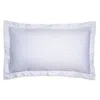 Amalia Home Collection Luso Silk Blend Sham, King, Set Of 2 In White/silver