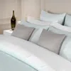 Amalia Home Collection Matiz Jacquard Duvet Cover, King In Turquoise/aqua