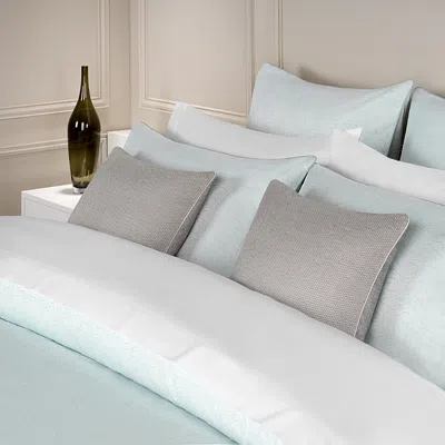 Amalia Home Collection Matiz Jacquard Duvet Cover, King In Turquoise/aqua
