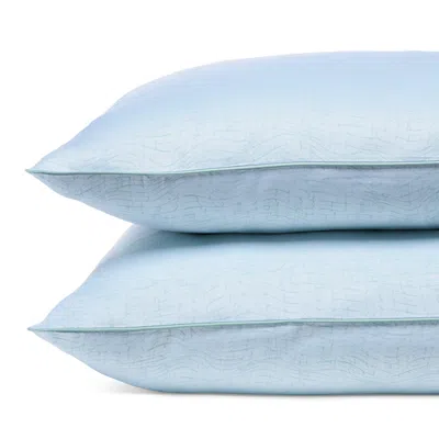Amalia Home Collection Matiz Jacquard Sham, King, Set Of 2 In Blue