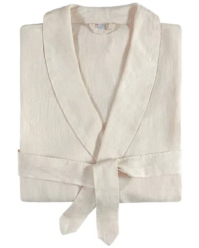 Amalia Home Collection Stonewashed Bathrobe In Neutral