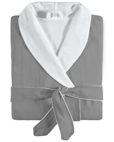 AMALIA HOME COLLECTION AMALIA HOME COLLECTION STONEWASHED BATHROBE