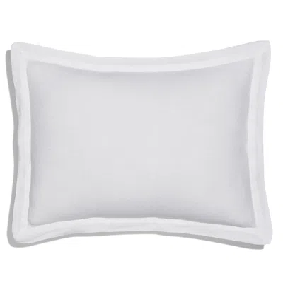 Amalia Home Collection Stonewashed Linen Boudoir Sham - Exclusive In White/white