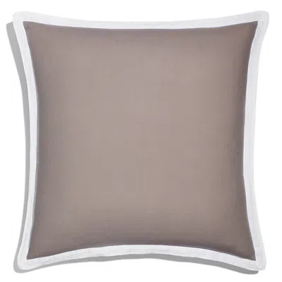 Amalia Home Collection Stonewashed Linen Euro Sham - Exclusive In Grey/white