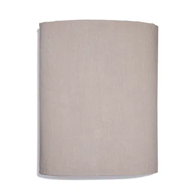 Amalia Home Collection Stonewashed Linen King Fitted Sheet - Exclusive In Grey