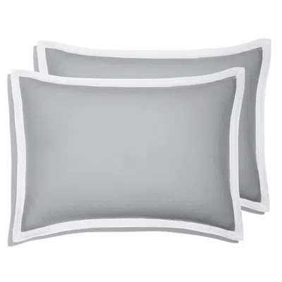 Amalia Home Collection Stonewashed Linen King Sham, Pair - Exclusive In Dusty Blue