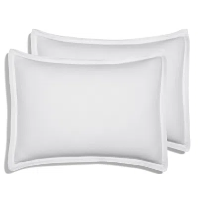 Amalia Home Collection Stonewashed Linen King Sham, Pair - Exclusive In White/white