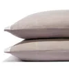 Amalia Home Collection Stonewashed Linen Standard Pillowcase, Pair - Exclusive In Grey/white