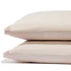 Amalia Home Collection Stonewashed Linen Standard Pillowcase, Pair - Exclusive In Natural/pink