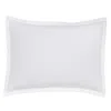 Amalia Home Collection Vita Quilted Sateen King Sham In White