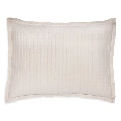 Amalia Home Collection Vita Quilted Sateen Standard Sham In Neutral