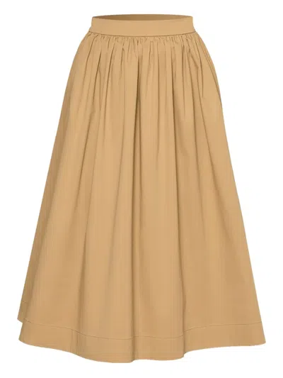 Amalin Cleo Pleated Skirt In Yellow