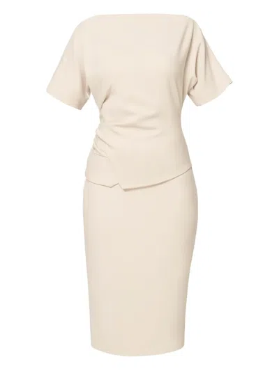 Amalin Madison Draped Dress In Neutral