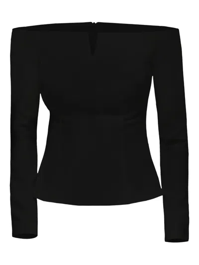 Amalin Off-shoulder Stella Blouse In Black