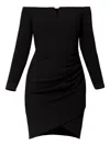 Amalin Stella Off-shoulder Dress In Black