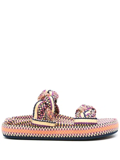 Amambaih Daniela Slide Sandals In Purple