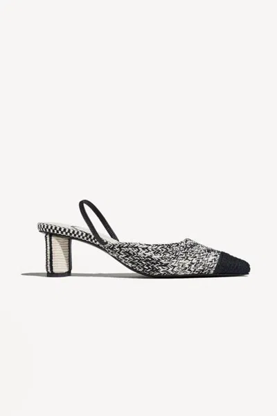 Amambaih Ines-e Slingback Strap Block Heel Mules In Multi