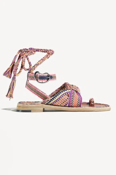 Amambaih Lorena Flat Sandals In Multi
