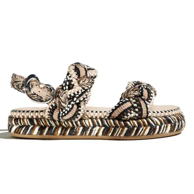 Amambaih Maria Flatform Sandal In Beige