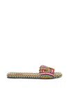 Amambaih Martina Flat Mules In Multi