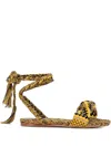 Amambaih Paula Sandals In Yellow