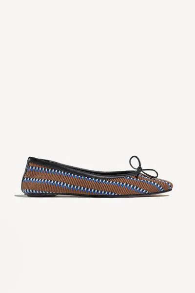 Amambaih Paz Round-toe Flexible Sole Ballet Flats In Multi
