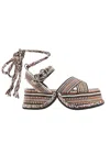 Amambaih Women's Beatriz Sandal In Cognac In Green