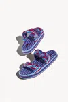 Amambaih Women's Daniela Two-tone Slippers In Pomegranate In Red