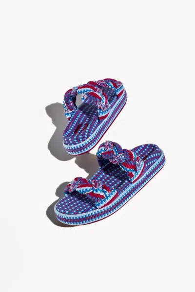 Amambaih Women's Daniela Two-tone Slippers In Pomegranate In Red