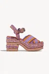 Amambaih Women's Gala Platform Sandals In Orange In Multi