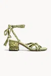 Amambaih Women's Isabel Wrap Heel In Olive