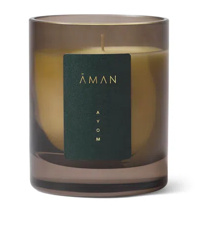 Aman Ayom Fine Fragrance Candle In Transparent
