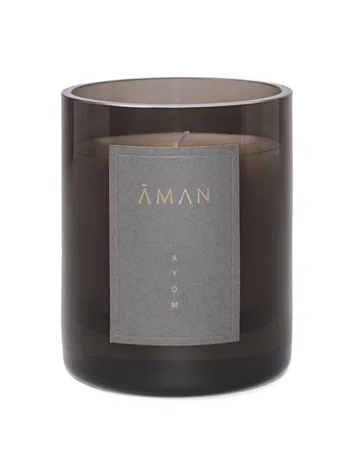 Aman Ayom Fine Fragrance Candle In Black