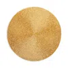 Aman Imports All Over Bugle Beaded Round Placemat - Exclusive In Gold