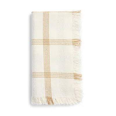 Aman Imports Dyed Plaid Napkin - Exclusive In Brown