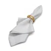 Aman Imports Hammered-brass Bangles Napkin Ring - Exclusive In Shiny Gold