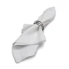 Aman Imports Hammered-brass Bangles Napkin Ring - Exclusive In Silver