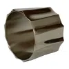 Aman Imports Metal Tube Paneled Napkin Ring - Exclusive In Nickle