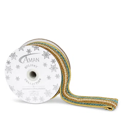 Aman Imports Nyc Ballet 1.5 Velvet & Faux Pearl Ribbon In Multi