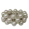 Aman Imports Pearl Bracelet Napkin Ring - Exclusive In White