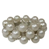Aman Imports Pearl Bracelet Napkin Ring - Exclusive In Pearl