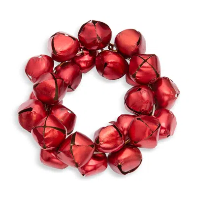 Aman Imports Red Jingle Bell Cluster Napkin Ring - Exclusive