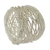 Aman Imports Twisted Wire Napkin Ring - Exclusive In Gray